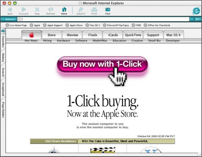 نوع "متصفح الانترنت الخاص بمايكروسفت" النافذة على Mac OS X Public Beta.