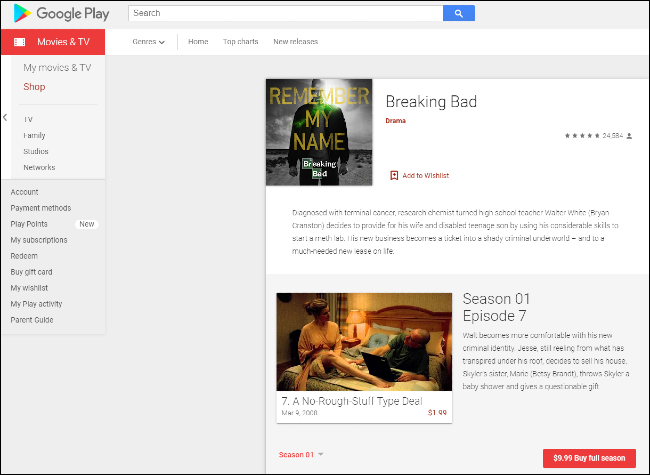 Breaking Bad على Google Play