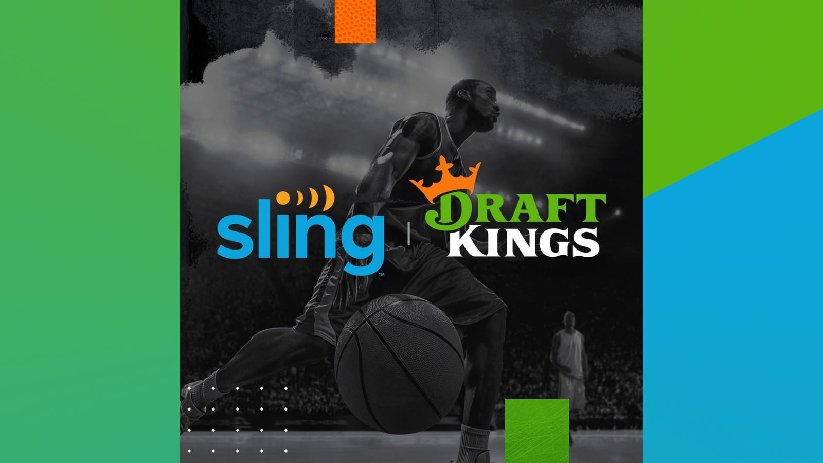 The Sling DraftKings banner.