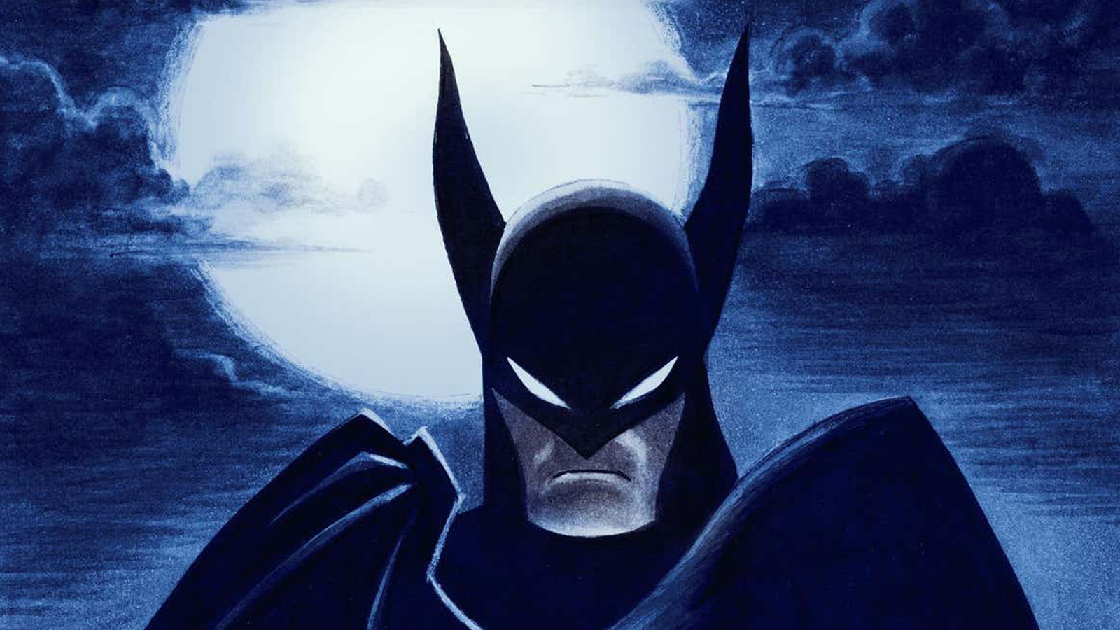 Stylized animation of Batman