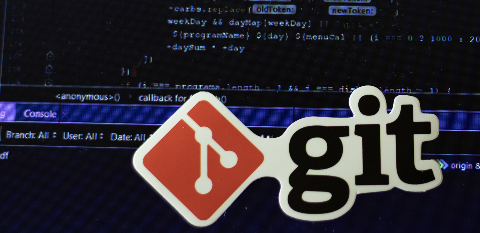 git logo on background