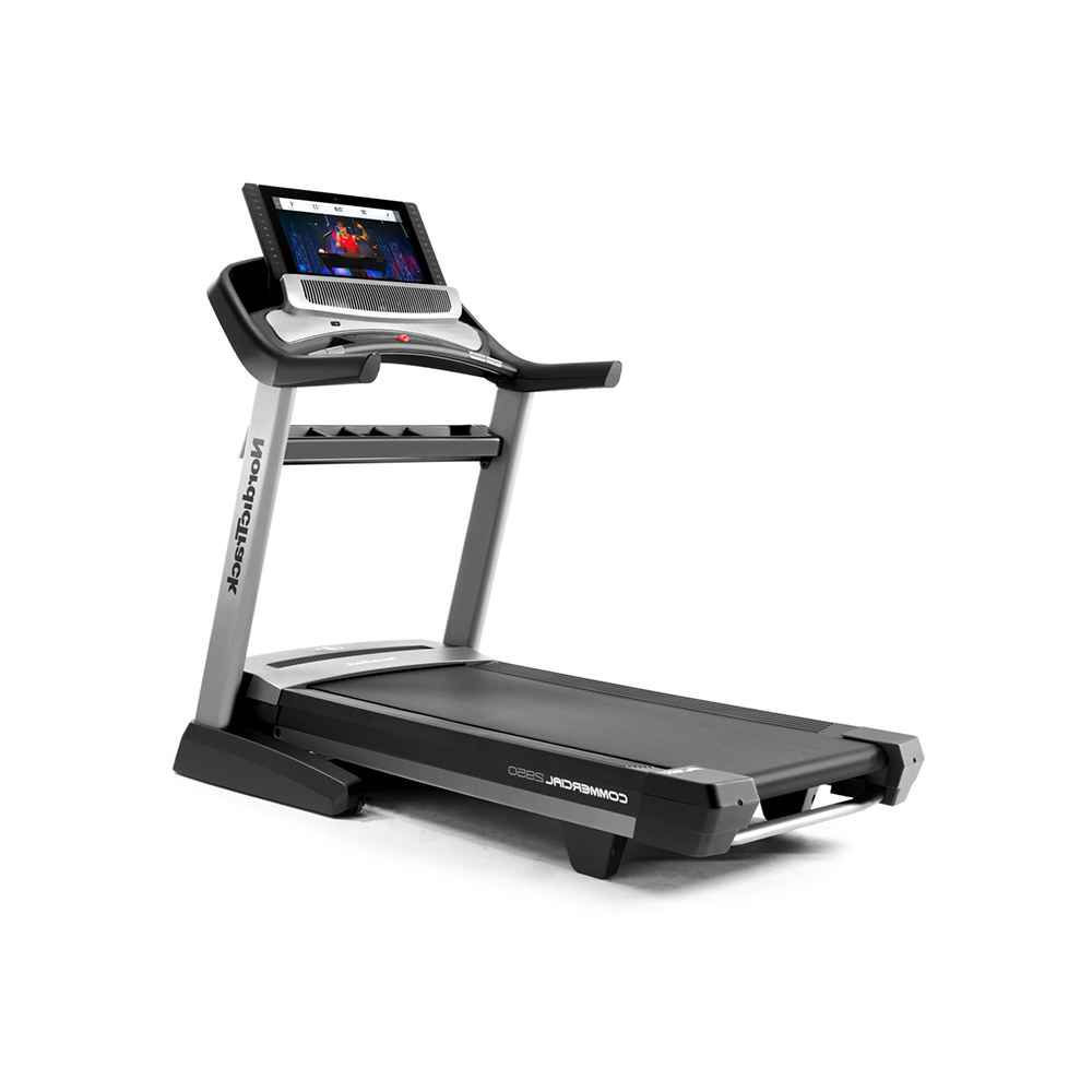 black treadmill